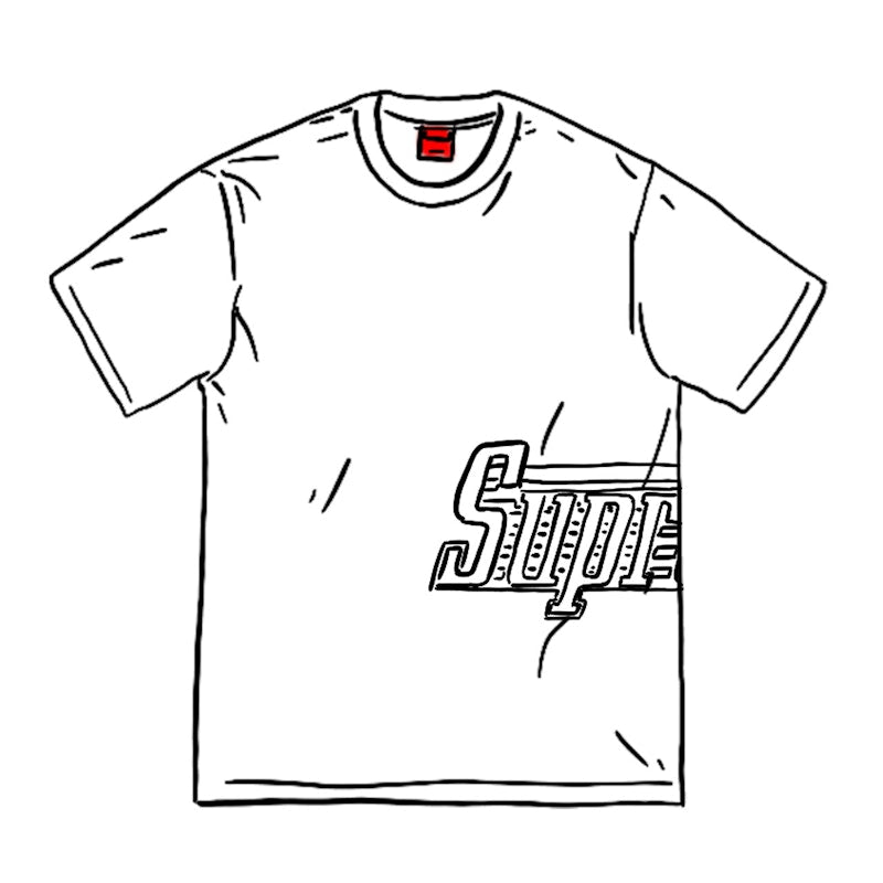 Supreme Side Logo S/S Top White