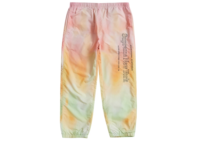 Supreme Side Logo Track Pant Yellow Gradient