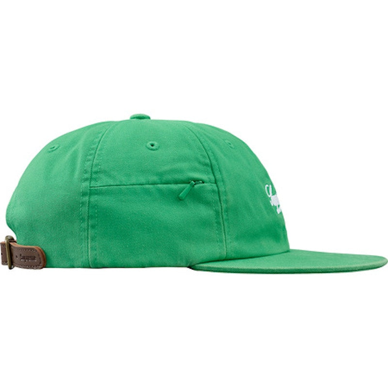 Supreme Side Pocket Script Logo 6-Panel Light Green