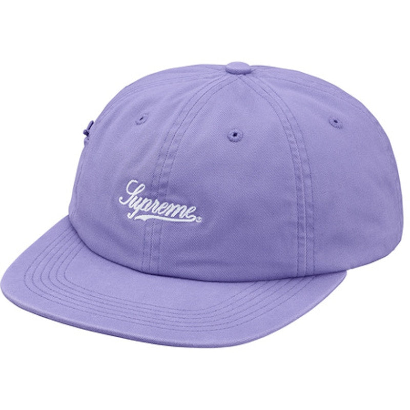 Supreme Side Pocket Script Logo 6-Panel Light Purple