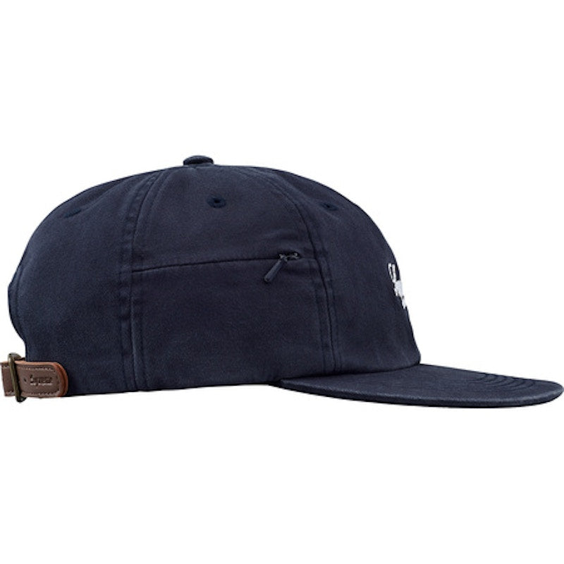 Supreme Side Pocket Script Logo 6-Panel Navy