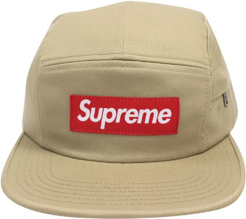 Supreme Side Zip Twill Camp Cap Tan
