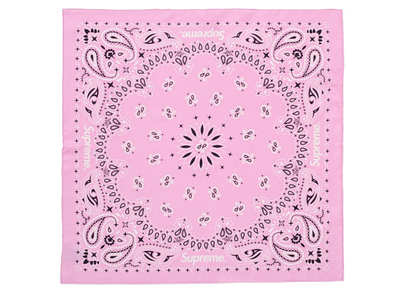 Supreme Silk Bandana Pink
