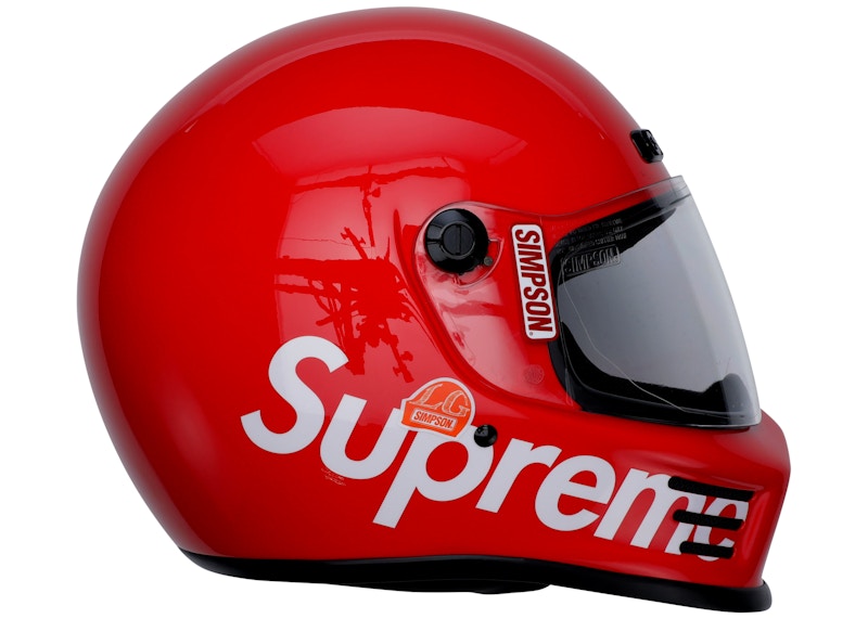 Supreme Simpson Street Bandit Helmet Red