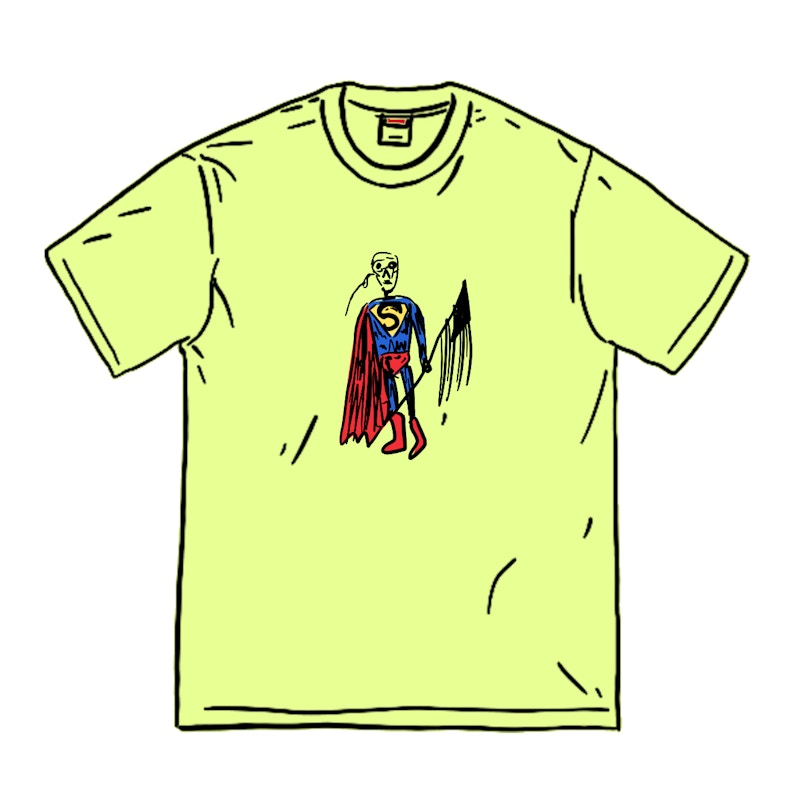 Supreme Skeleton Tee Bright Yellow