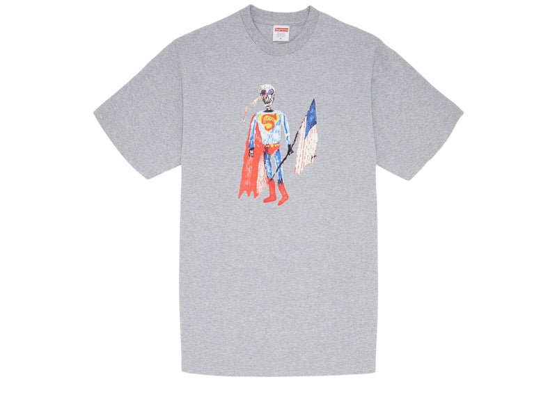 Supreme Skeleton Tee Heather Grey