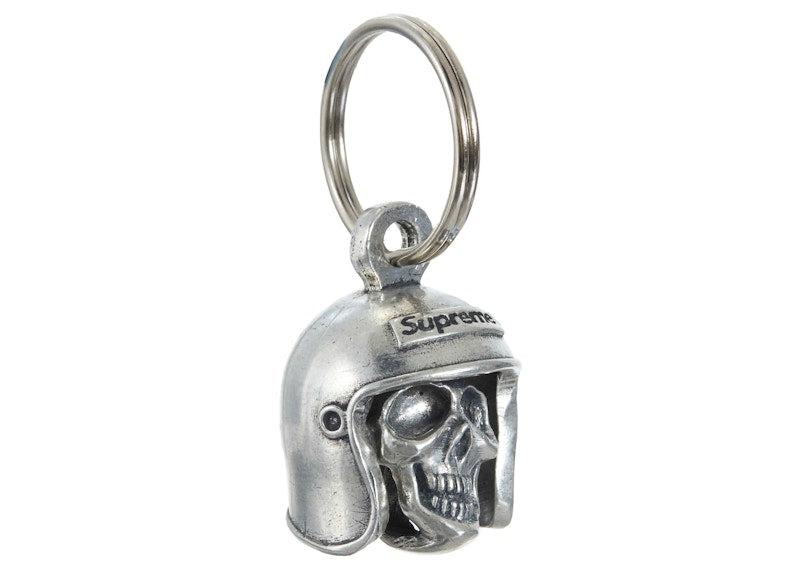 Supreme Skull Bell Keychain Silver