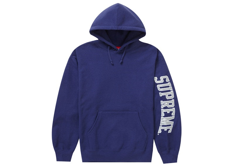 Supreme Sleeve Arc Hooded Sweatshirt (FW23) Washed Navy