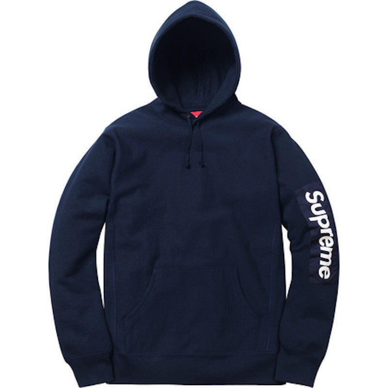 Supreme Sleeve Patch Hooded Sweatshirt Navy