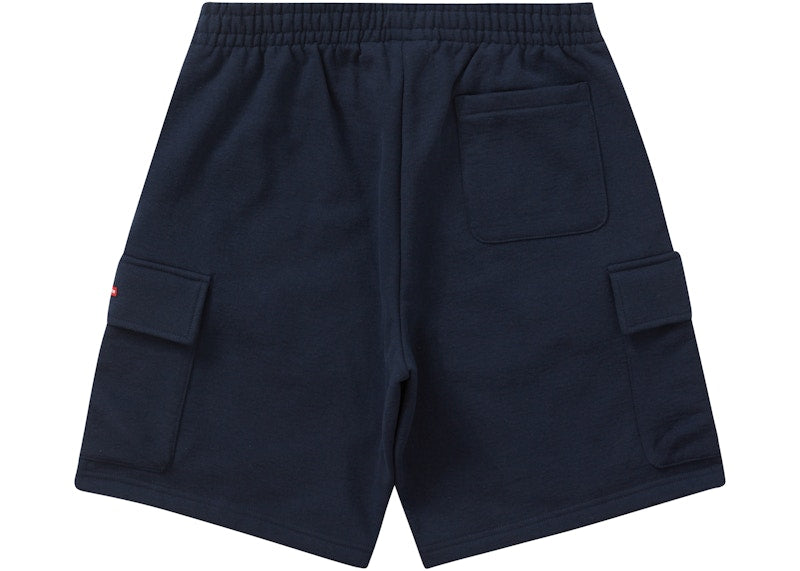 Supreme Small Box Baggy Cargo Sweatshort Navy