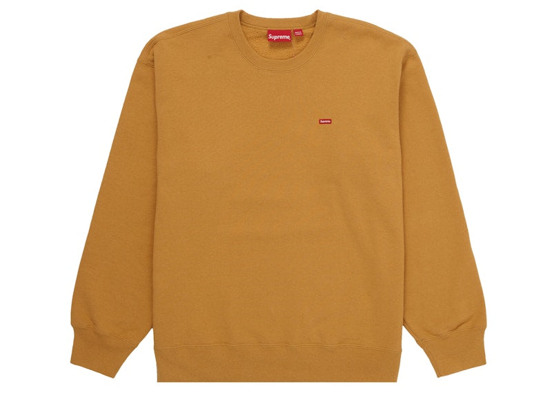 Supreme Small Box Crewneck (FW21) Light Mustard