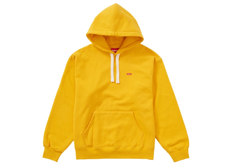 Supreme Small Box Drawcord Hooded Sweatshirt Bright Gold