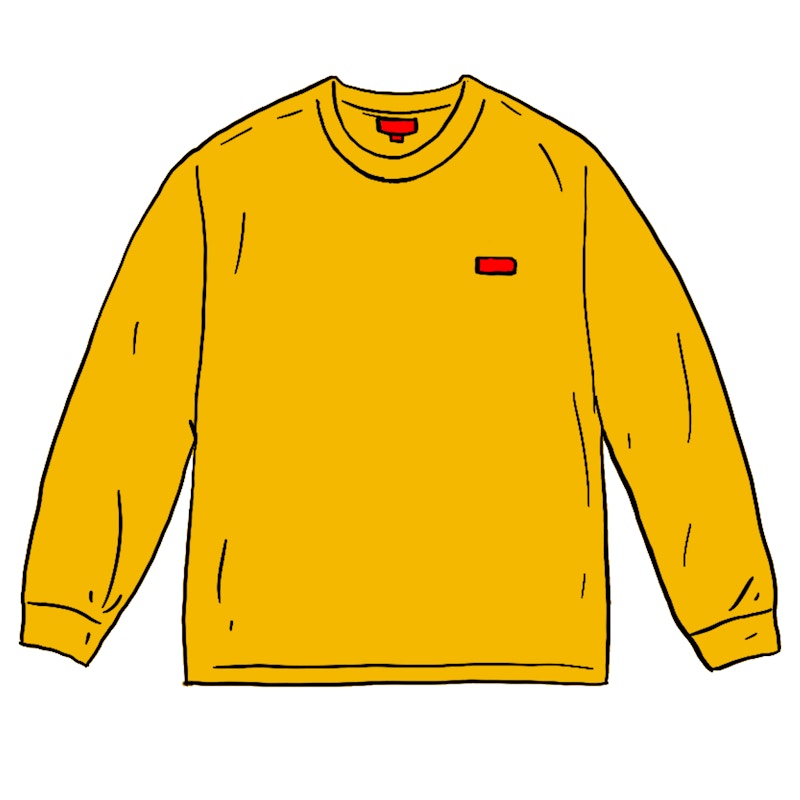 Supreme Small Box L/S L/S Tee Gold