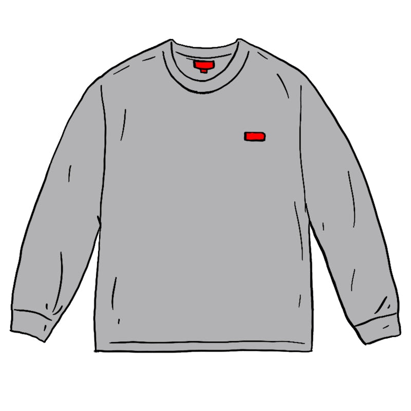 Supreme Small Box L/S L/S Tee Grey