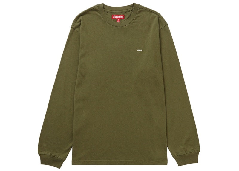 Supreme Small Box L/S Tee Light Olive
