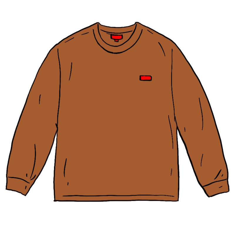 Supreme Small Box L/S Tee (SS21) Rust
