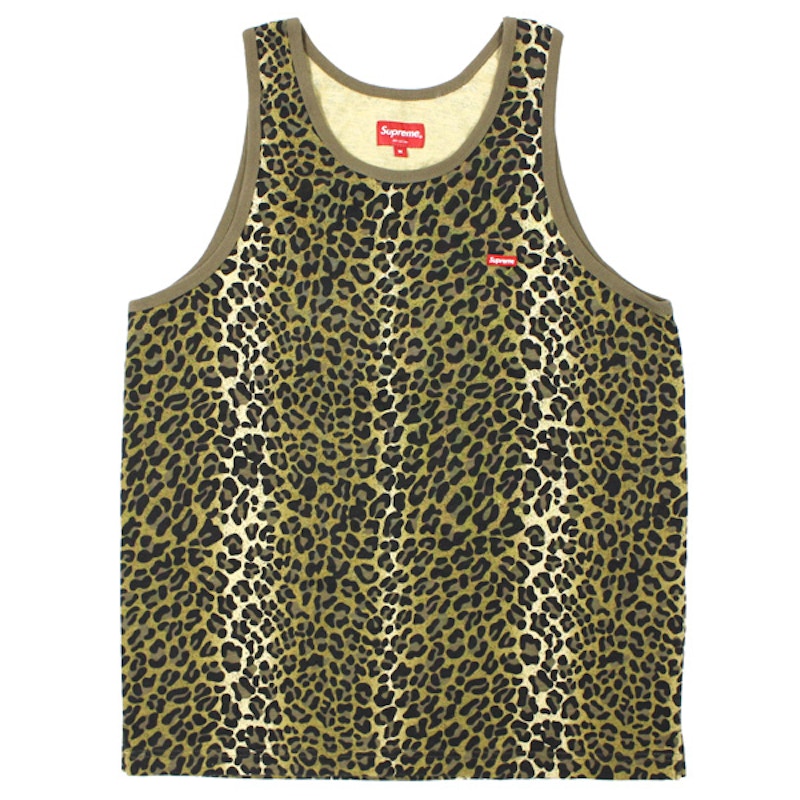 Supreme Small Box Logo Tank Top Leopard