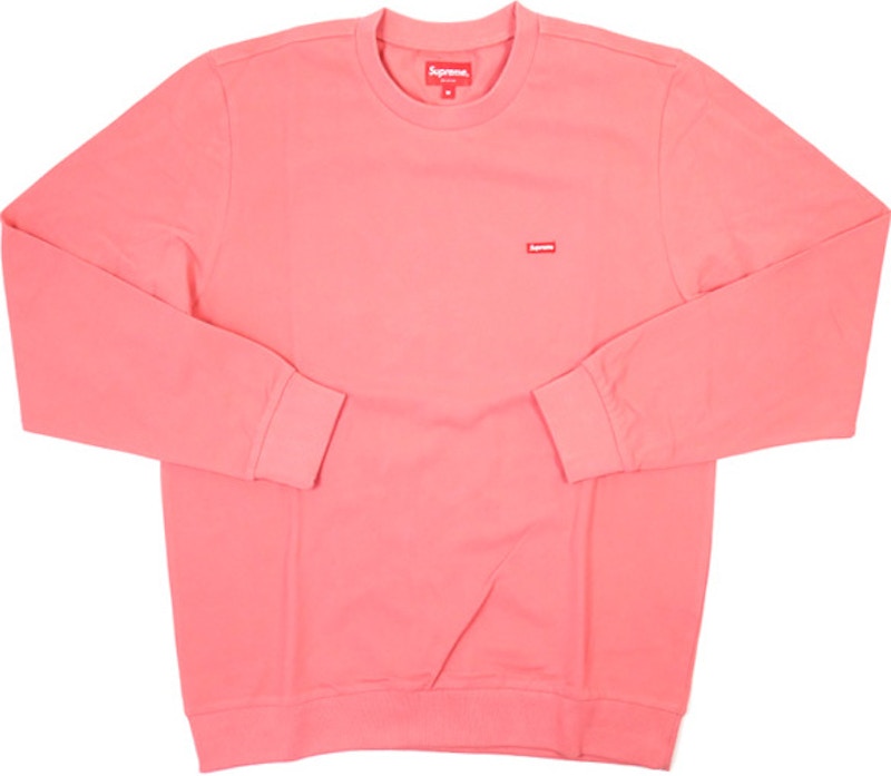 Supreme Small Box Pique Crewneck Pink