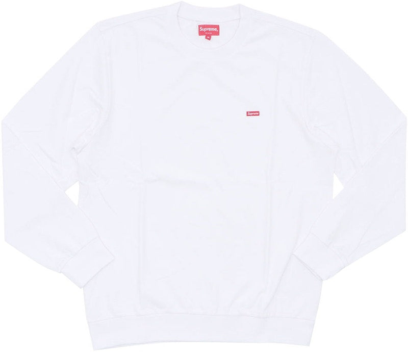 Supreme Small Box Pique Crewneck White