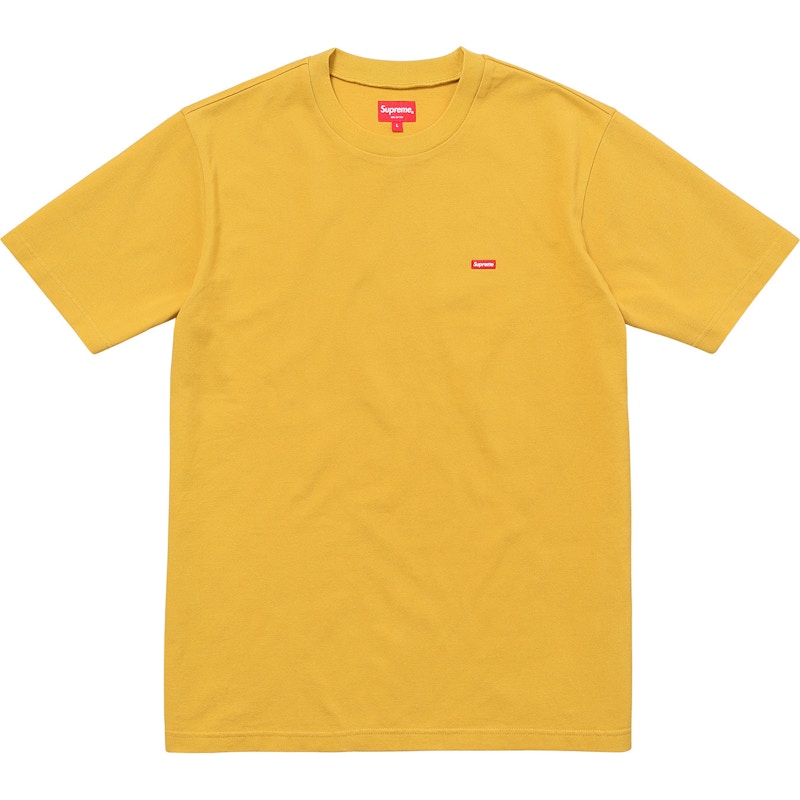 Supreme Small Box Pique Tee Dark Yellow