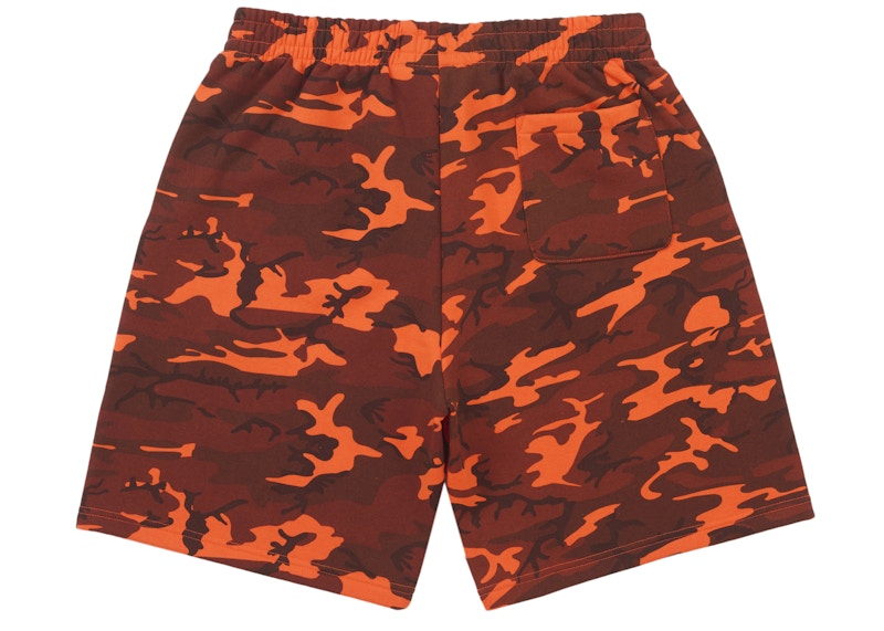 Supreme Small Box Sweatshort (SS25) Bright Orange Camo
