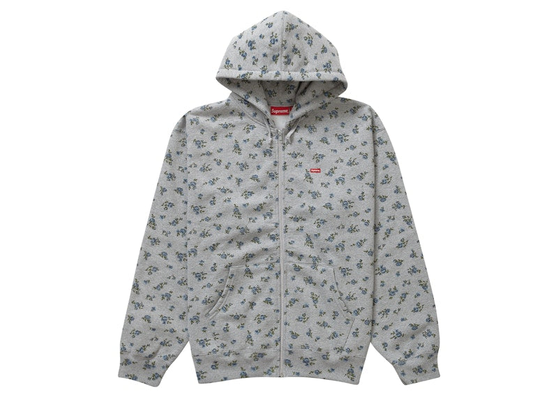Supreme Small Box Zip Up Hooded Sweatshirt (FW23) Flowers