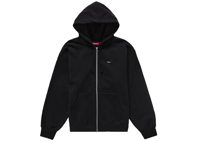 Supreme Small Box Zip Up Hooded Sweatshirt (FW24) Black