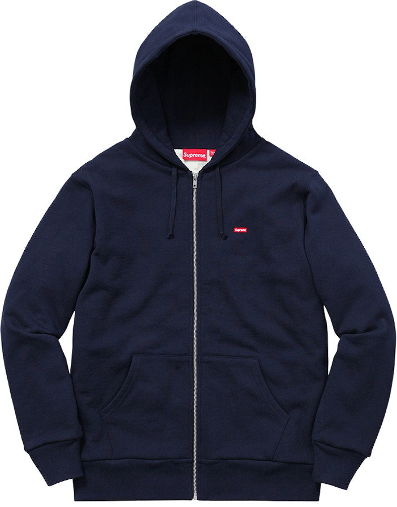 Supreme Small Box Zip Up Sweat Navy