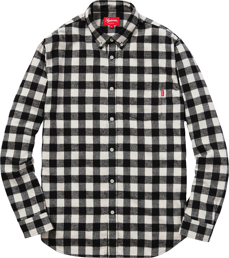 Supreme Small Buffalo Flannel Shirt White