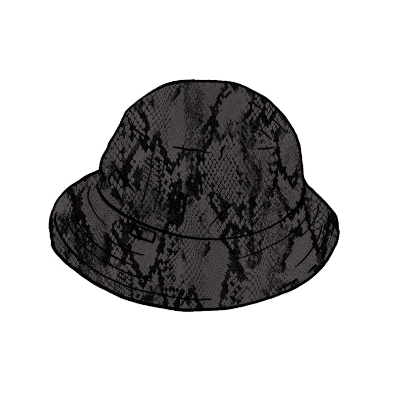 Supreme Snakeskin Corduroy Bell Hat Black