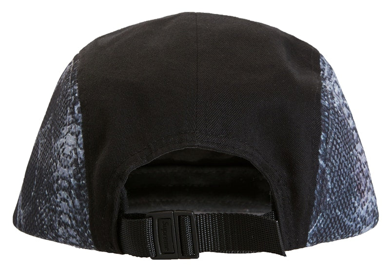 Supreme Snakeskin Mesh Camp Cap Black