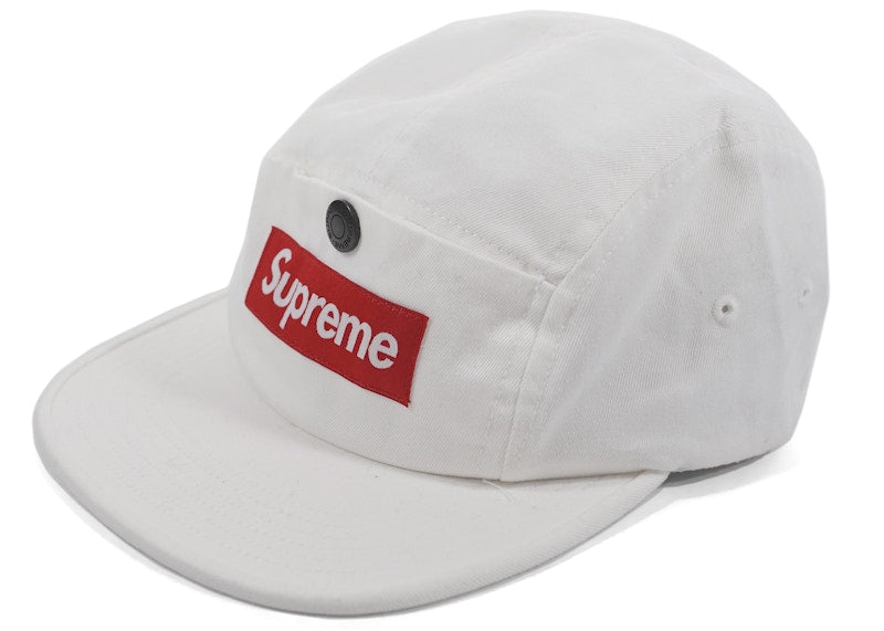 Supreme Snap Button Pocket Camp Cap White