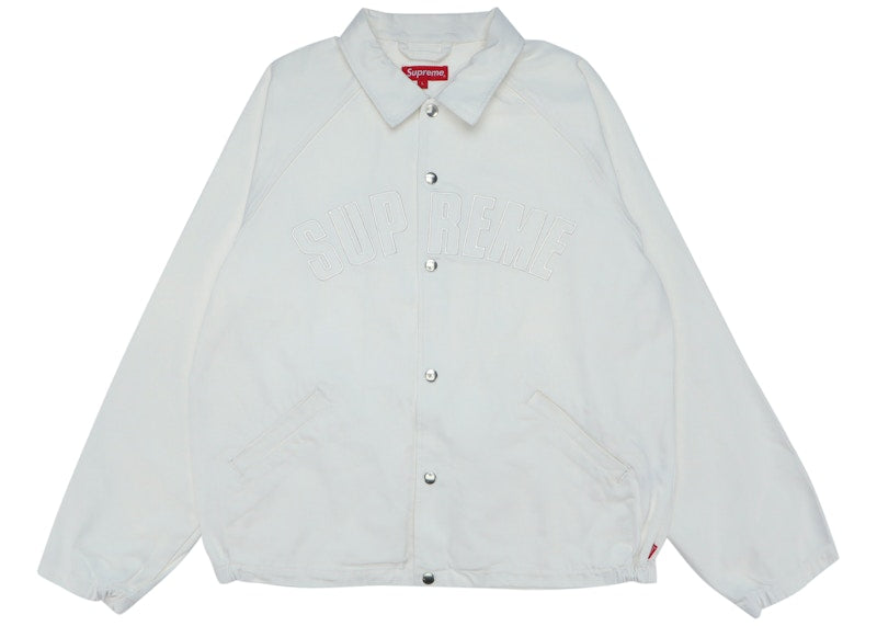 Supreme Snap Front Twill Jacket White