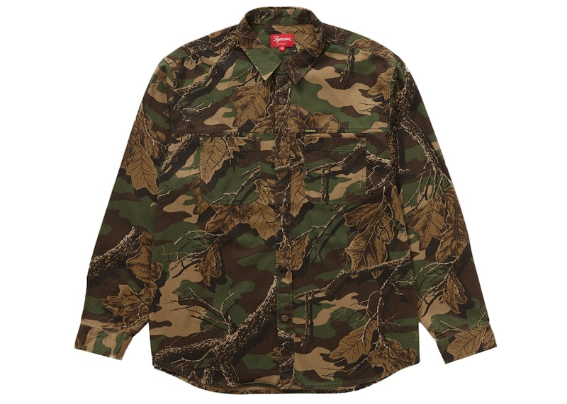 Supreme Snap Work Shirt Branch Woodland Camo