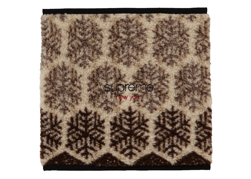 Supreme Snowflake Neck Gaiter Tan