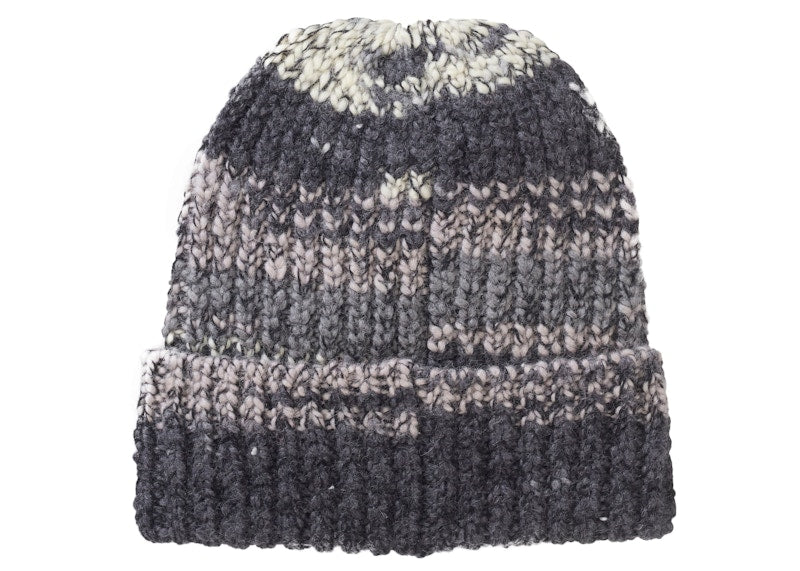 Supreme Space Dye Stripe Beanie Black