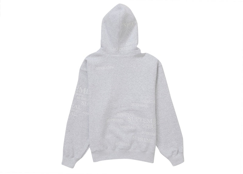 Supreme Special Zip Up Hooded Sweatshirt Ash Grey