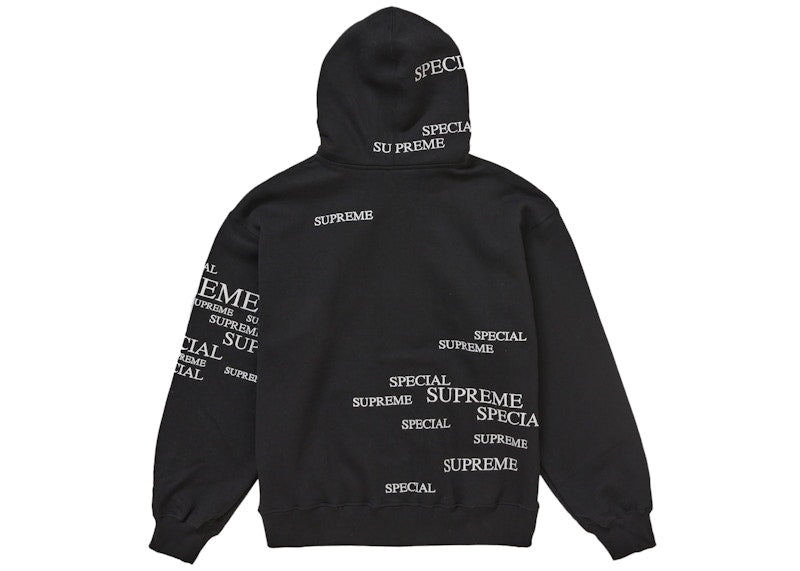 Supreme Special Zip Up Hooded Sweatshirt Black