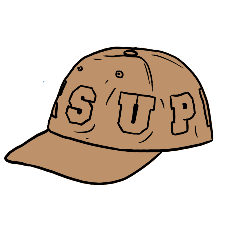 Supreme Spellout 6-Panel Tan