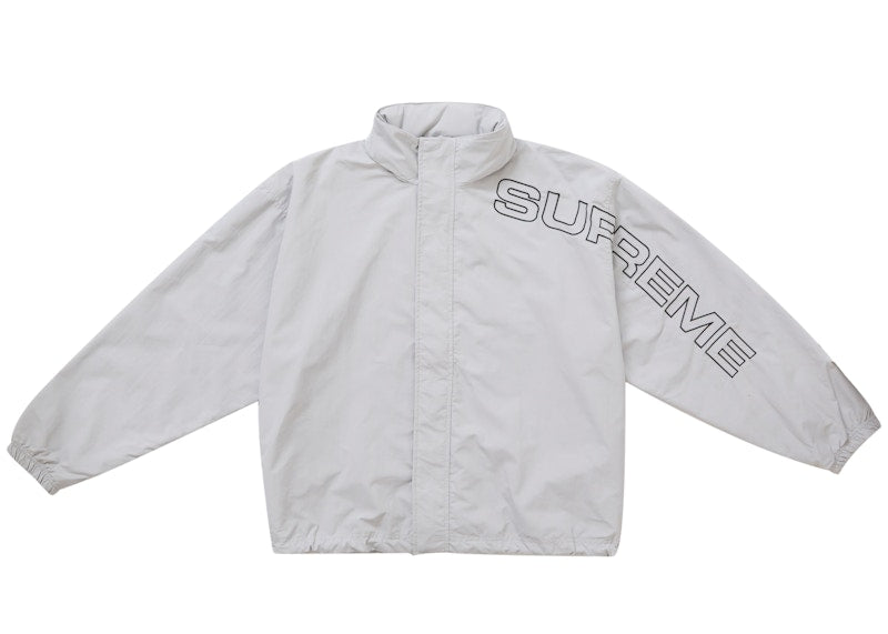Supreme Spellout Embroidered Track Jacket (FW24) Grey