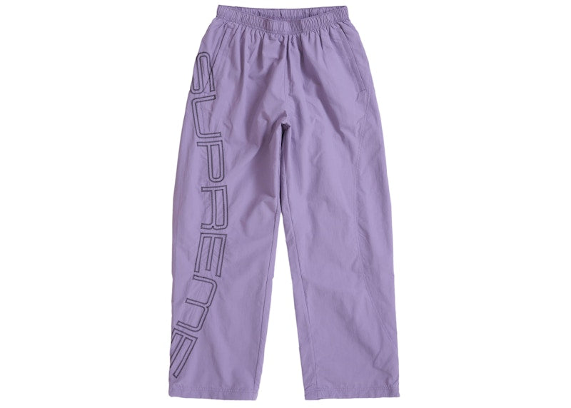 Supreme Spellout Embroidered Track Pant (SS25) Dusty Purple
