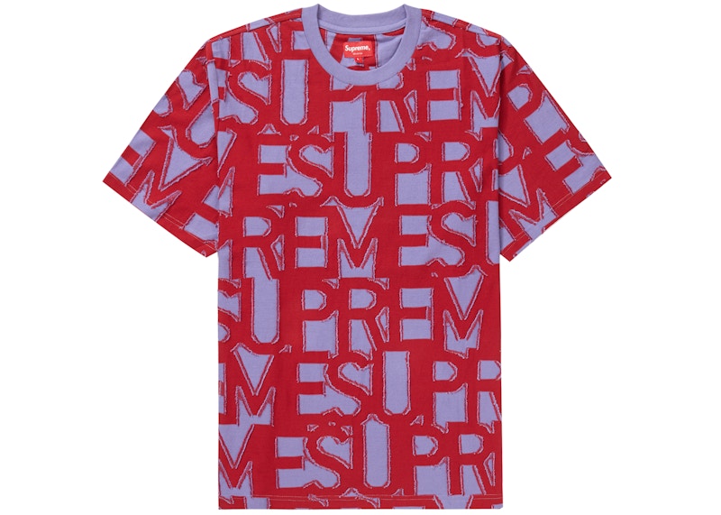 Supreme Spellout S/S Top Dusty Purple