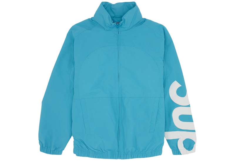 Supreme Spellout Track Jacket Aqua