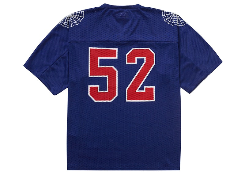 Supreme Spiderweb Football Jersey Navy