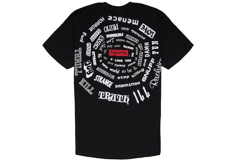 Supreme Spiral Tee Black