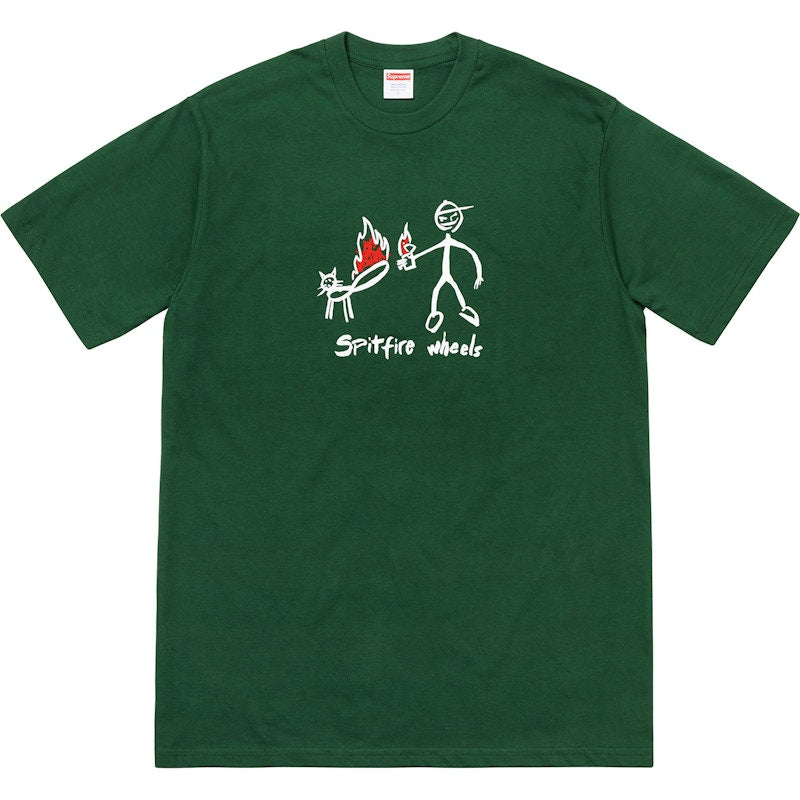 Supreme Spitfire Cat T-shirt Dark Green