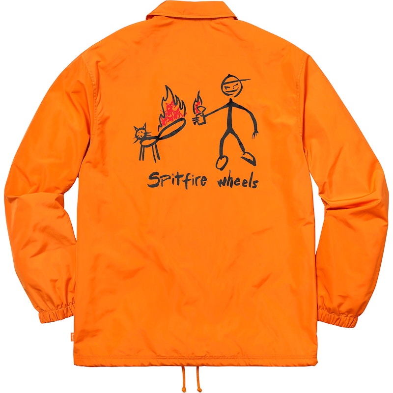 Supreme Spitfire Coaches Jacket Bright Orange