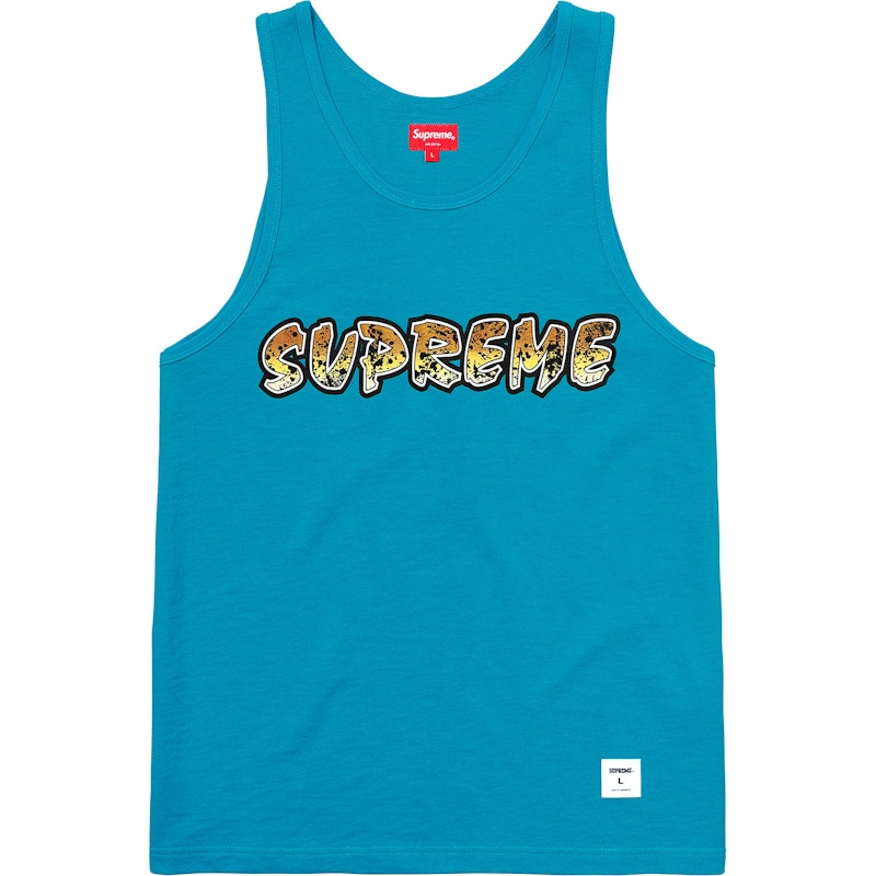 Supreme Splatter Tank Top Teal
