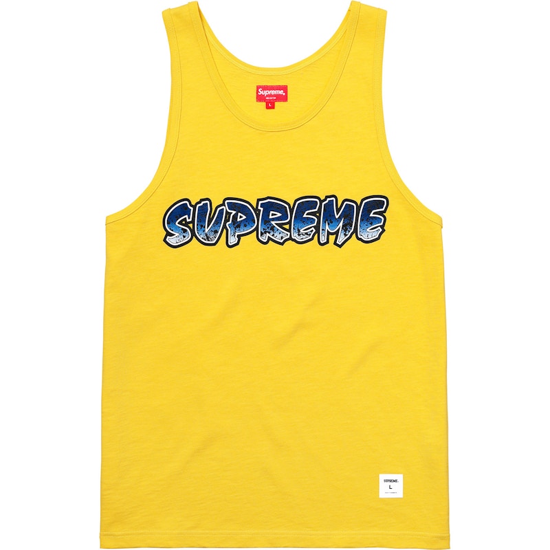 Supreme Splatter Tank Top Yellow