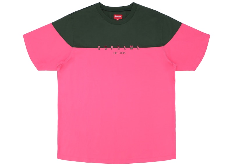 Supreme Split Logo S/S Top Pink